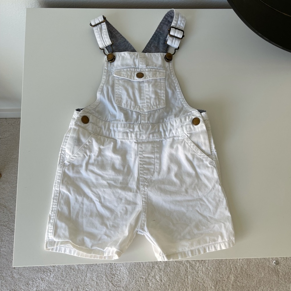 Zara Baby White Suspenders Size 9-12montha